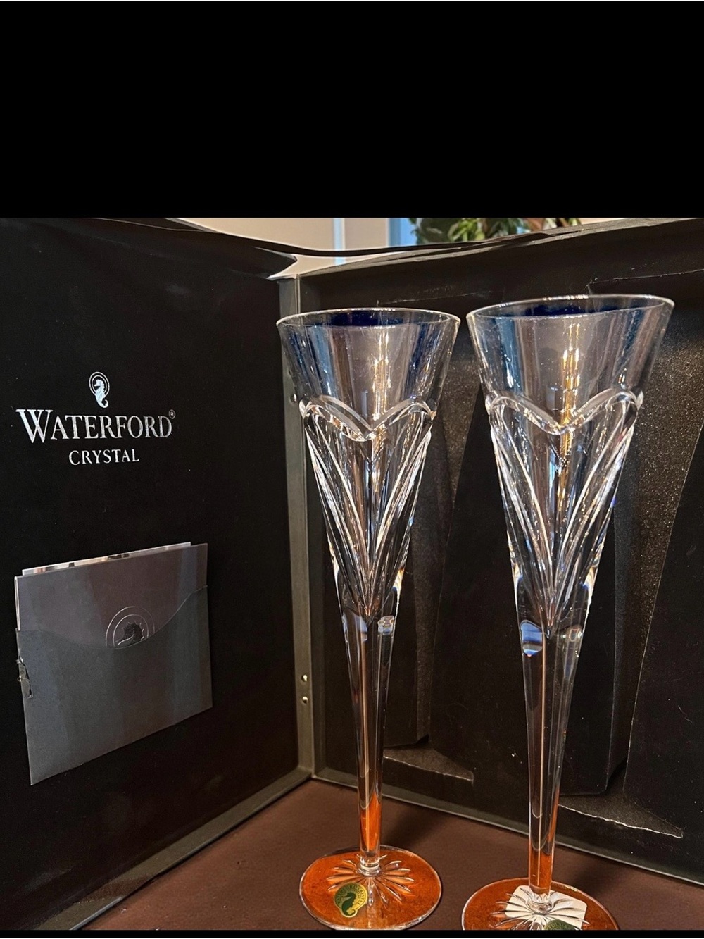 Waterford Crystal Clear Champagne Flute in Gift Box